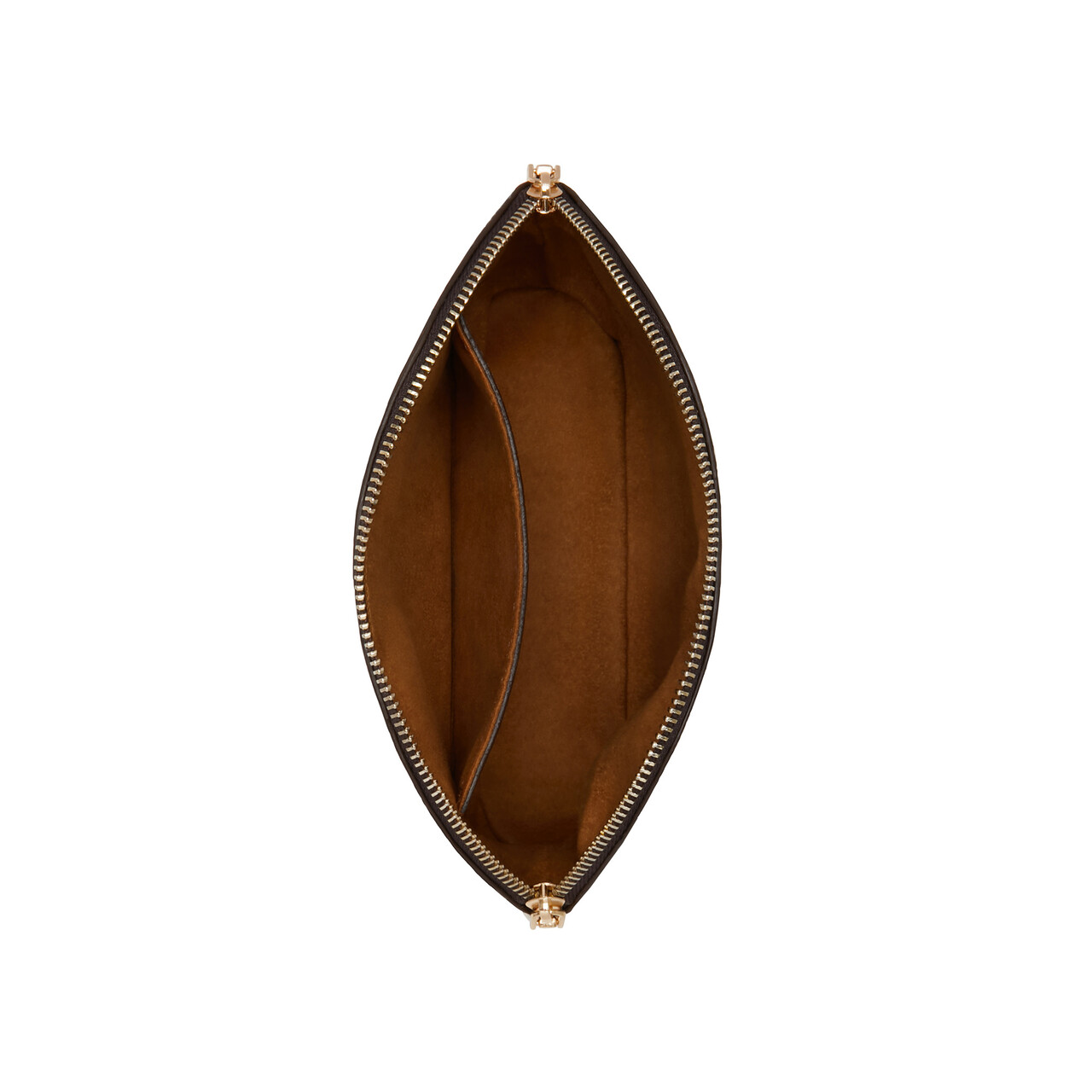 Isabel Bernard Honoré Brunelle croco brown calfskin leather toiletry bag