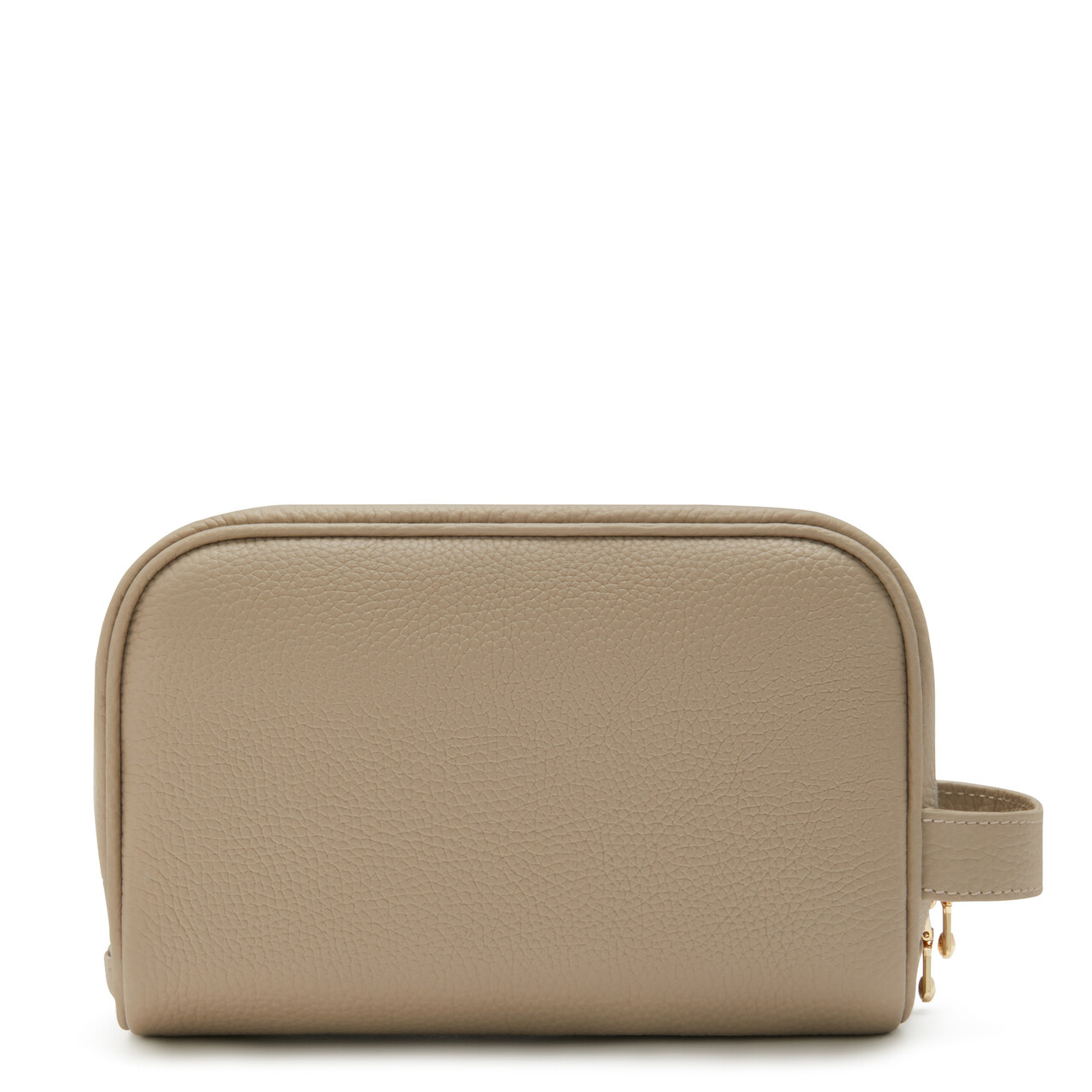 Isabel Bernard Honoré Blaize taupe calfskin leather toiletry bag
