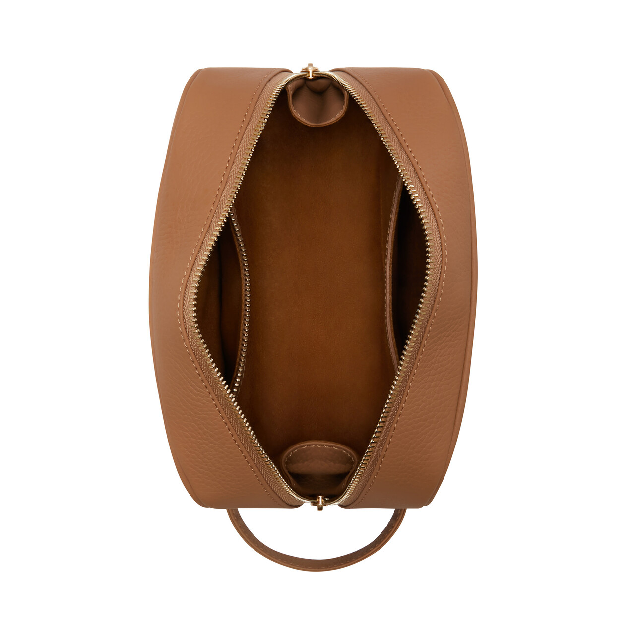 Isabel Bernard Honoré Blaize camel calfskin leather toiletry bag