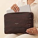 Isabel Bernard Honoré Caress croco brown calfskin leather laptop sleeve