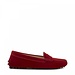 Isabel Bernard Vendôme Marie red suede moccasins