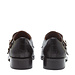 Isabel Bernard Vendôme Sophie kroko schwarze Doppelmonk-Schuhe aus Kalbsleder