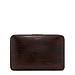 Isabel Bernard Honoré Caress croco brown calfskin leather laptop sleeve