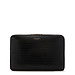 Isabel Bernard Honoré Caress laptop sleeve in pelle di vitello nero croco