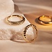 Isabel Bernard Rivoli Laura 14 karaat gouden ring met diamond cut
