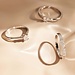 Isabel Bernard De la Paix Madeline anello in oro bianco 14 carati con diamanti 0.20 carati