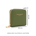 Isabel Bernard Honoré Jules green calfskin leather zipper wallet