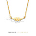 Isabel Bernard Monceau Giselle 14 karat gold necklace with feather