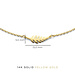 Isabel Bernard Monceau Giselle 14 karaat gouden armband met veertje