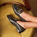 Isabel Bernard Vendôme Fleur black calfskin leather studded loafers