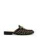 Isabel Bernard Vendôme Fleur black calfskin leather studded slipper loafers