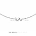 Isabel Bernard Saint Germain Rachel bracelet initiale en or blanc 14 carats avec lettre