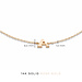 Isabel Bernard La Concorde Rachel pulseira inicial de ouro rosa de 14 quilates com letra