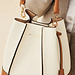 Isabel Bernard Femme Forte Minette cream calfskin leather handbag