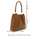 Isabel Bernard Femme Forte Macie cognac Schultertasche aus Kalbsleder