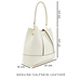 Isabel Bernard Femme Forte Macie cream calfskin leather shoulder bag