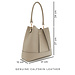 Isabel Bernard Femme Forte Macie sac d'épaule en cuir de veau taupe