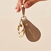 Isabel Bernard Honoré Filou taupe calfskin leather Airtag key ring