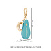 Isabel Bernard Honoré Filou blue calfskin leather Airtag key ring