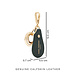 Isabel Bernard Honoré Filou green calfskin leather Airtag key ring