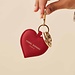 Isabel Bernard Honoré Faye red calfskin leather heart key ring