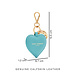 Isabel Bernard Honoré Faye blue calfskin leather heart key ring