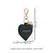 Isabel Bernard Honoré Faye green calfskin leather heart key ring