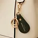 Isabel Bernard Honoré Filou green calfskin leather Airtag key ring