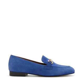 Isabel Bernard Vendôme Fleur blaue Wildleder-Loafers