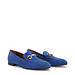 Isabel Bernard Vendôme Fleur blue suede loafers