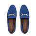 Isabel Bernard Vendôme Fleur blaue Wildleder-Loafers