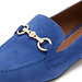 Isabel Bernard Vendôme Fleur blaue Wildleder-Loafers