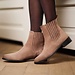 Isabel Bernard Vendôme Chey taupe suede chelsea boots