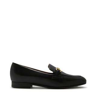 Isabel Bernard Vendôme Fleur black calfskin leather loafers