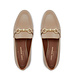 Isabel Bernard Vendôme Fleur taupe calfskin leather loafers