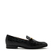 Isabel Bernard Vendôme Fleur croco black calfskin leather loafers