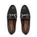 Isabel Bernard Vendôme Fleur croco black calfskin leather loafers