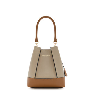 Isabel Bernard Femme Forte Minette bolso de mano taupe de cuero vacuno