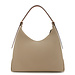 Isabel Bernard Honoré Muriel taupe calfskin leather shoulder bag