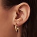 Isabel Bernard Rivoli Laura 14 karat gold hoop earrings with diamond cut (15.5 mm)