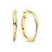 Isabel Bernard Rivoli Laura 14 karat gold hoop earrings with diamond cut (21 mm)