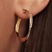 Isabel Bernard Rivoli Laura 14 karat gold hoop earrings with diamond cut (21 mm)