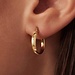 Isabel Bernard Rivoli Estrella 14 karat gold hoop earrings (14 mm)