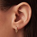 Isabel Bernard Le Marais Merle 14 karat gold hoop earrings with zirconia (10 mm)