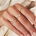 Isabel Bernard Baguette Genevieve anillo de oro de 14 quilates con circonia blanco