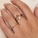 Isabel Bernard Baguette Roux 14 karat gold ring with red zirconia
