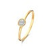 Isabel Bernard Baguette Genevieve bague en or 14 carats avec blanc zircone