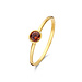 Isabel Bernard Baguette Brune 14 karat gold ring with brown zirconia