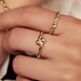 Isabel Bernard Monceau Mirell anillo de oro de 14 quilates