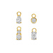 Isabel Bernard Cadeau d'Isabel 14 karat gold four-piece earring charm set